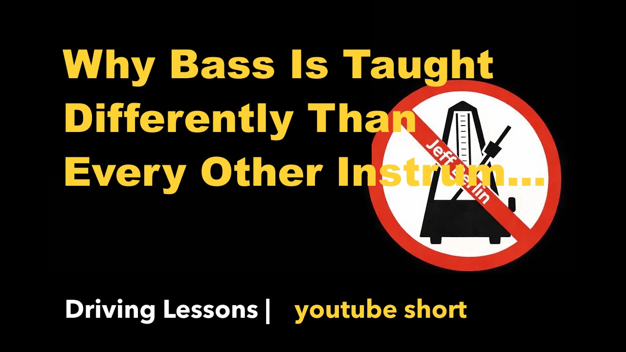 Why Bass Is Taught Differently Than Every Other Instrument
