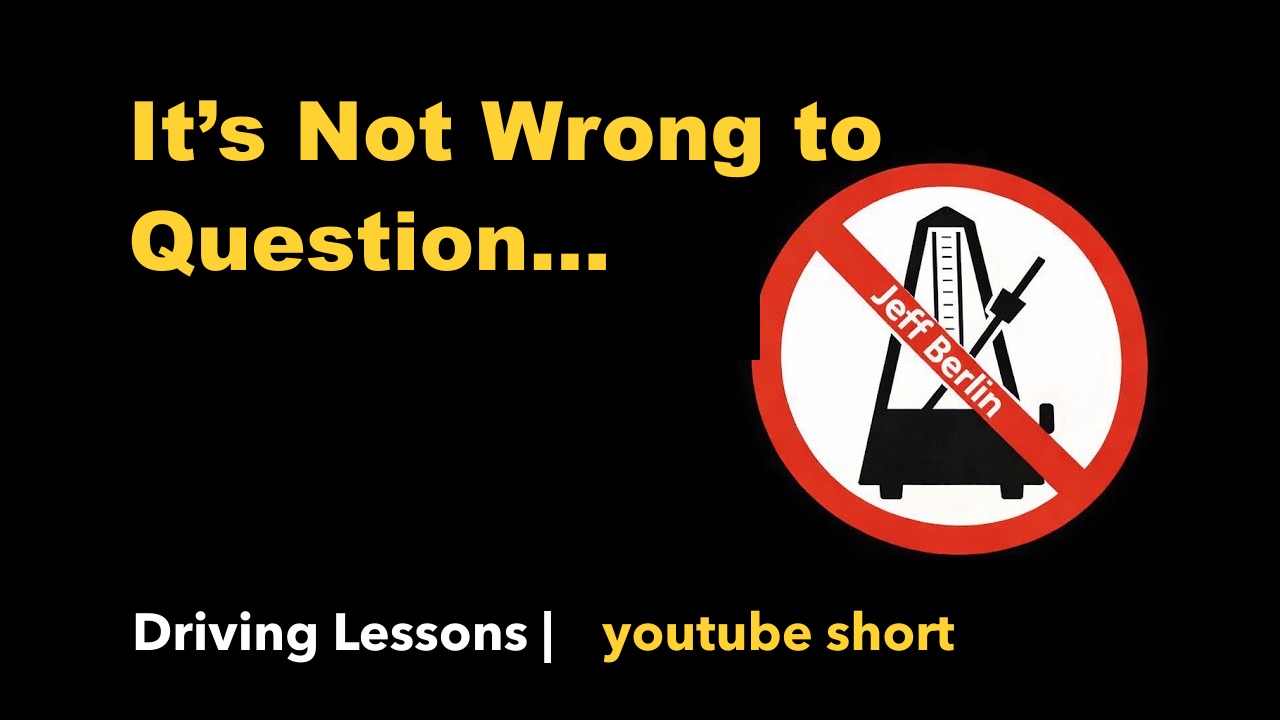 It’s Not Wrong to Question…