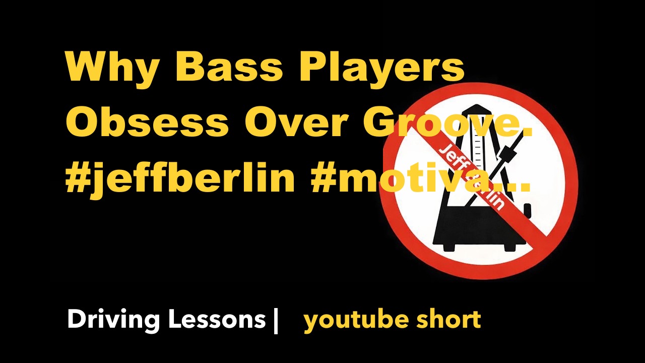 Why Bass Players Obsess Over Groove.       #jeffberlin  #motivation #musicology