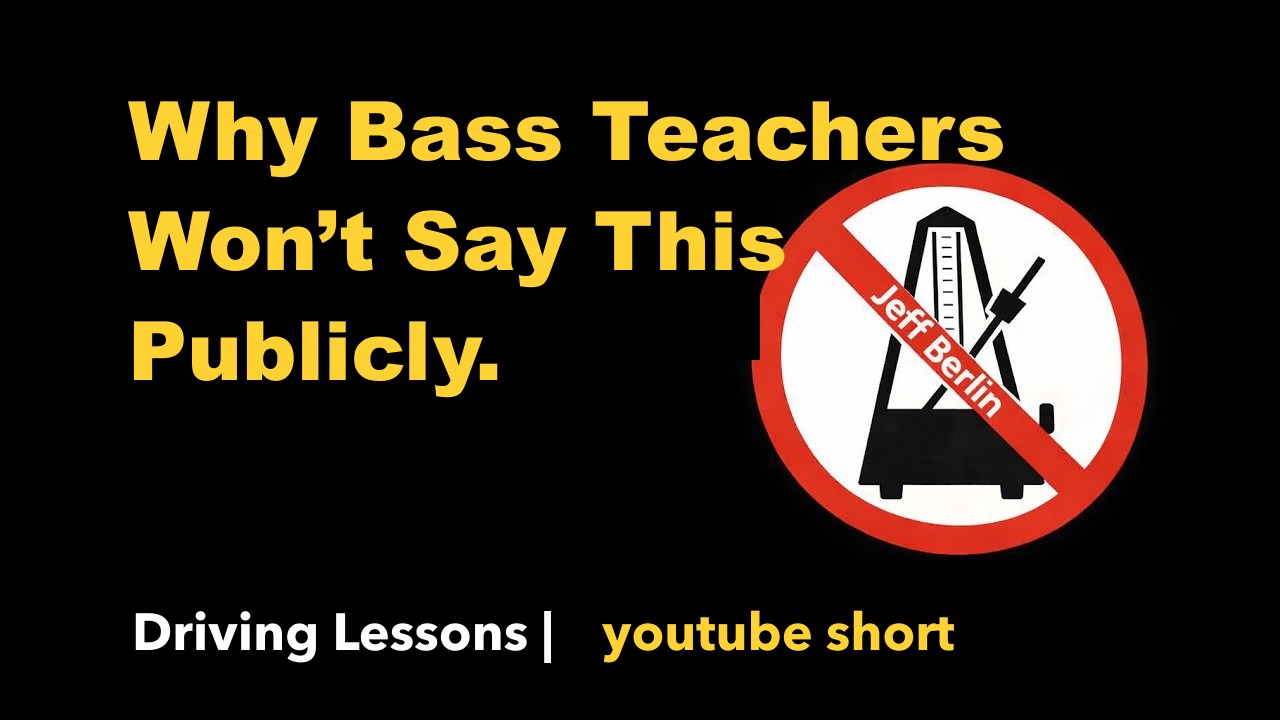 Why Bass Teachers Won’t Say This Publicly.