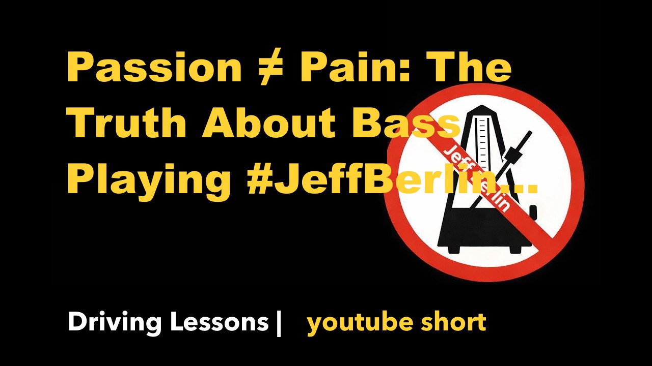 Passion ≠ Pain: The Truth About Bass Playing #JeffBerlin #BassLessons #BassGuitar #MusicTips