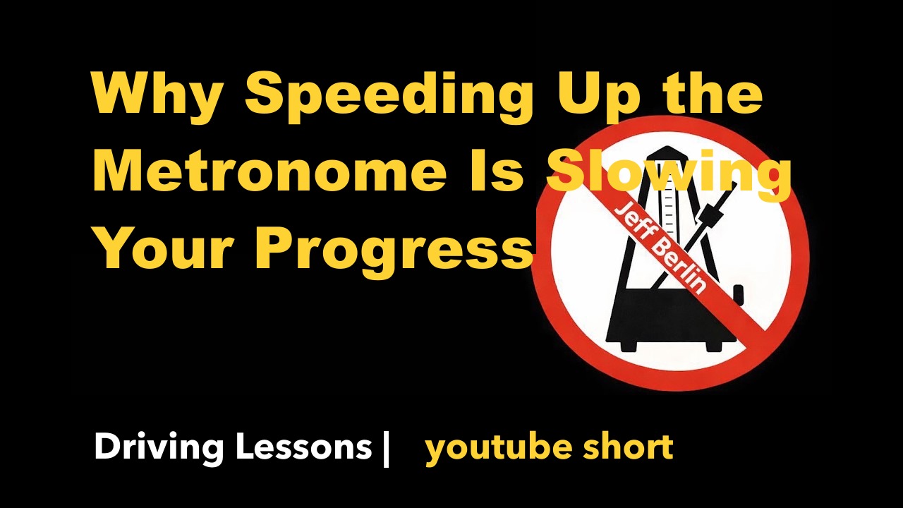 Why Speeding Up the Metronome Is Slowing Your Progress